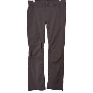 prAna Light Gray Halle Outdoor Hiking Roll Up Cargo Pants Womens 6